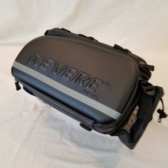 NWT! Revere Waterproof Rigid-Shell Bike Bag w/Side Panniers and Shoulder Strap - Picture 9 of 16